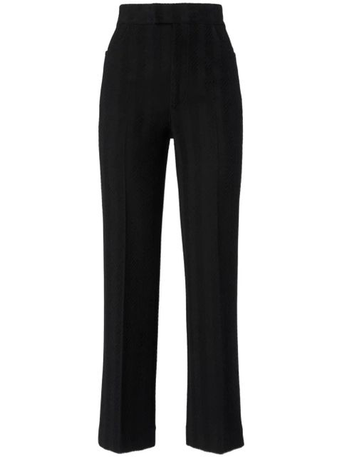 Missoni zigzag-pattern straight trousers - Black - zdjęcie produktu nr 1