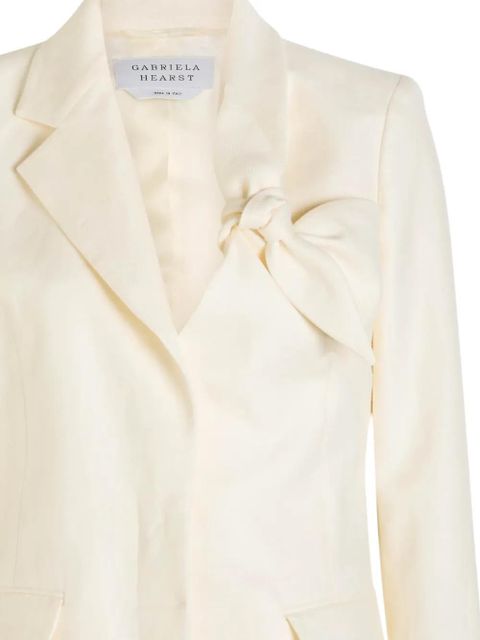 Gabriela Hearst Oslo linen blazer - Neutrals - zdjęcie produktu nr 2