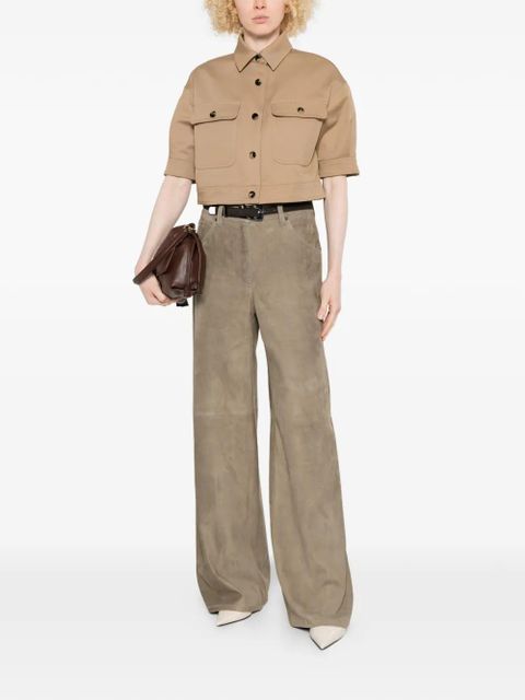 Max Mara buttoned cropped jacket - Brown - zdjęcie produktu nr 2