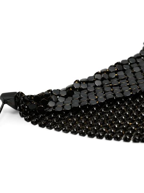 Rabanne draped chainmail drop earrings - Black - zdjęcie produktu nr 2