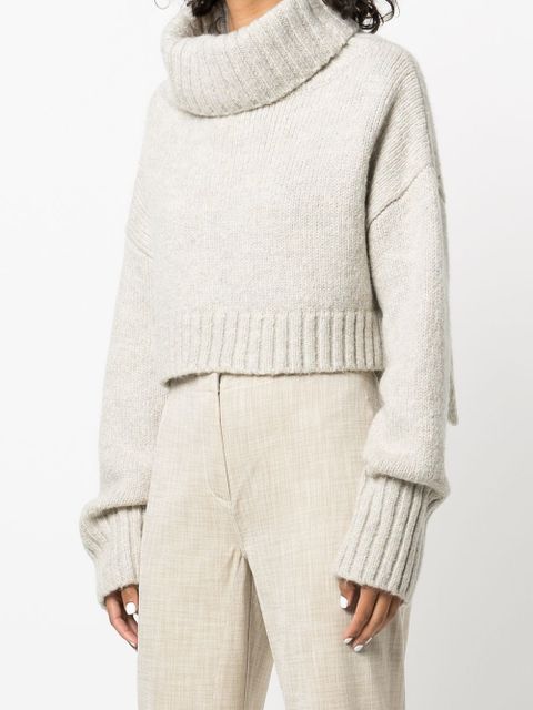 Cult Gaia Cori roll-neck knit jumper - Neutrals