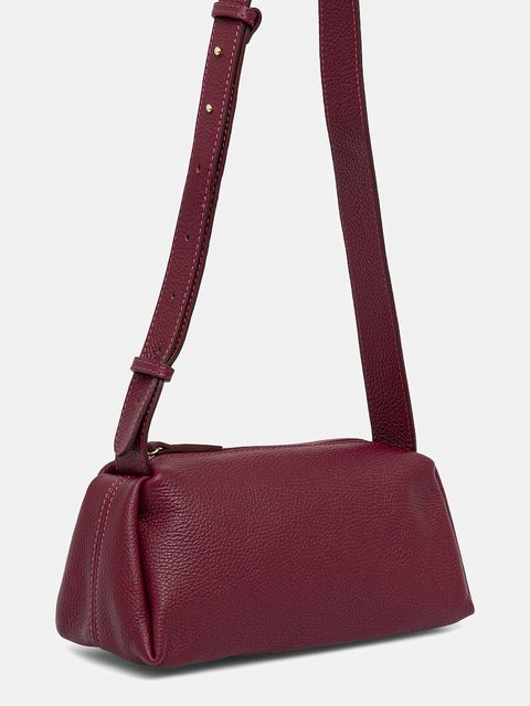 Answear.LAB torebka skórzana kolor bordowy