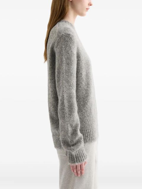 Jil Sander ribbed-cuff alpaca-wool-blend sweater - Grey - zdjęcie produktu nr 2
