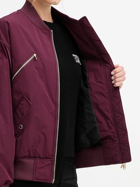 Patrizia Pepe kurtka bomber kolor bordowy przejściowa 8O0185 A619