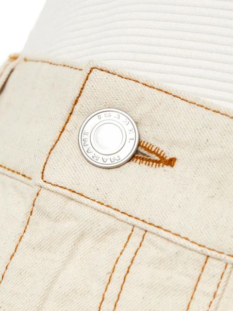 ISABEL MARANT Fanny zip-pocket jeans - Neutrals