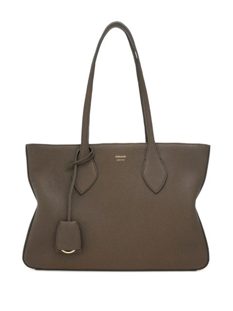 Ferragamo medium Star-shaped leather tote bag - Brown - zdjęcie produktu nr 1