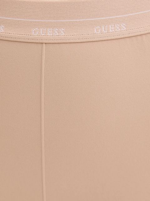 Guess legginsy MATILDE damskie kolor beżowy gładkie O5BB02 K1800