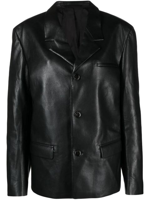 Nanushka Rox regenerated-leather blazer - Black - zdjęcie produktu nr 1