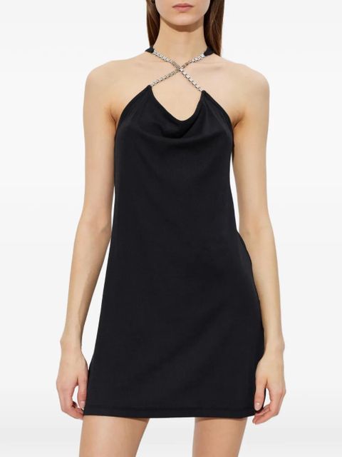 MISBHV chain-detail halterneck dress - Black