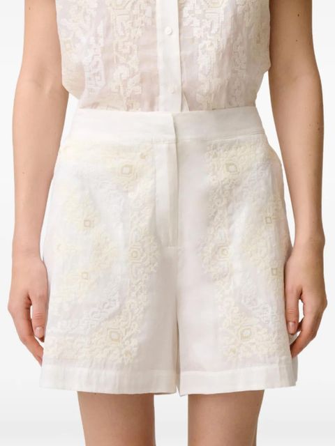 Claudie Pierlot embroidered shorts - White