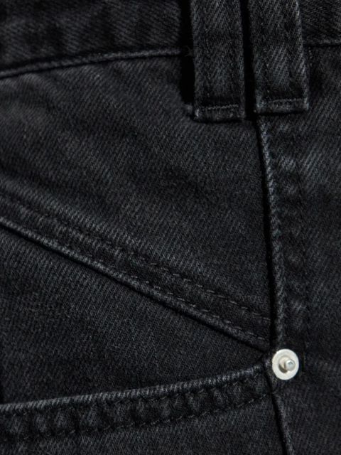 ISABEL MARANT Vetan centre-seam straight-leg jeans - BLACK