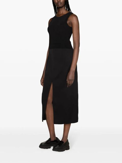 Golden Goose A-line virgin wool midi skirt - Black