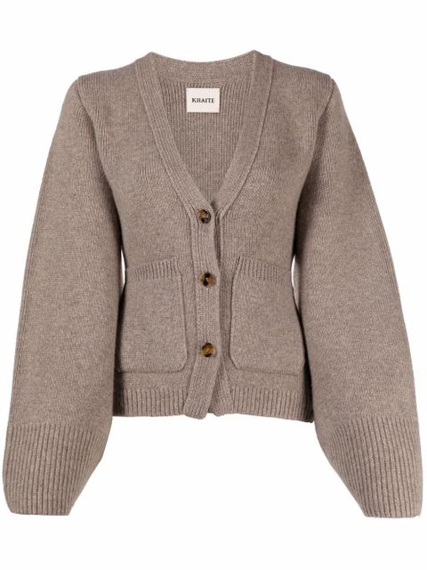 KHAITE The Scarlet cashmere cardigan - Neutrals - zdjęcie produktu nr 1