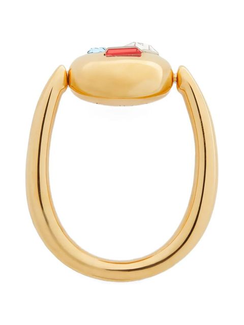 LOEWE crystal-embellished ring - Gold