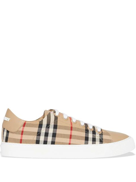 Burberry Vintage Check lace-up sneakers - Brown - zdjęcie produktu nr 1