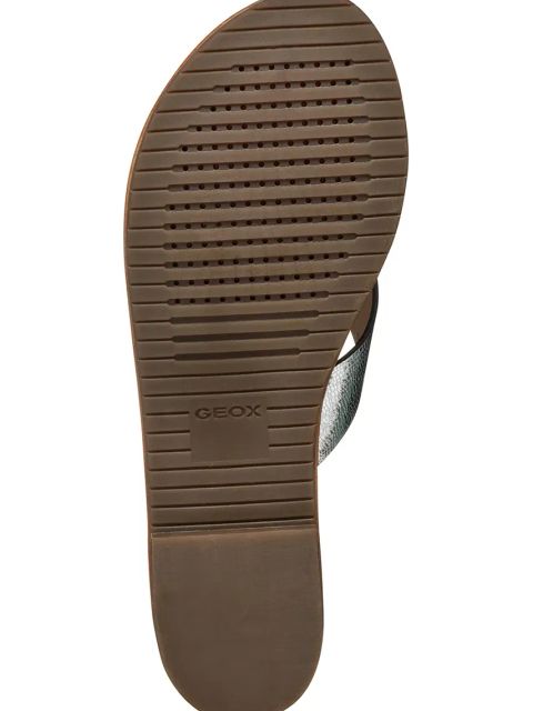 Geox klapki skórzane D SOZY S damskie kolor srebrny D55LXH 000KY C1007