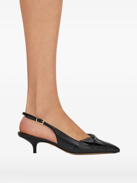 Ferragamo 40mm Bow slingback pumps - Black