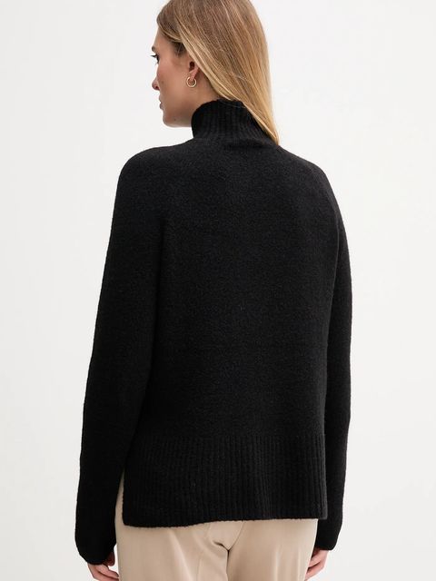 Gaudi sweter damski kolor czarny z golfem 521FD53011