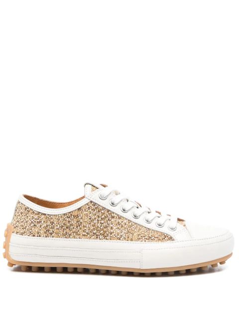 Tod's tweed sneakers - Neutrals - zdjęcie produktu nr 1