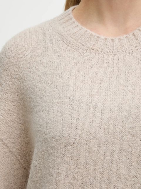 Weekend Max Mara sweter z dodatkiem wełny PESCO damski kolor beżowy 2615361161600