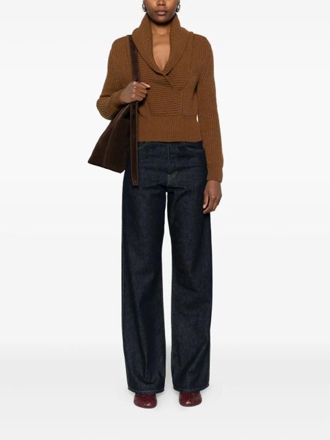 Max Mara shawl-collar sweater - Brown - zdjęcie produktu nr 2