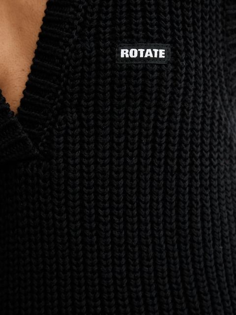 Rotate kamizelka damska kolor czarny ciepły 114733100