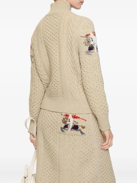 Burberry EKD Aran-knit sweater - Neutrals - zdjęcie produktu nr 2