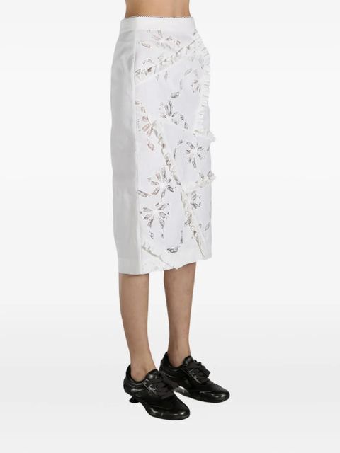 SHUSHU/TONG cut-out skirt - White - zdjęcie produktu nr 2