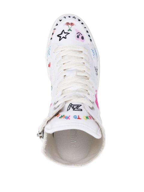 Zadig&Voltaire High Flash flatform sneakers - White