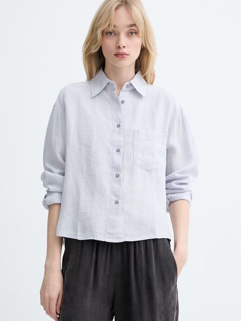 Marc O'Polo koszula safari damska lniana - zdjęcie produktu nr 1