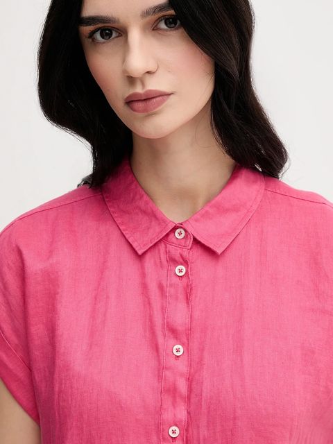 United Colors of Benetton koszula lniana - zdjęcie produktu nr 2