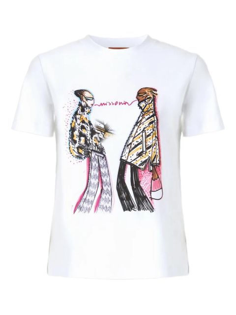 Missoni graphic-print T-shirt - White - zdjęcie produktu nr 1