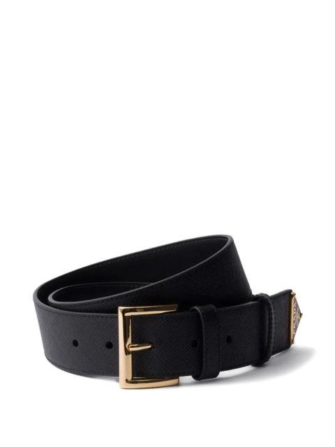 Prada Saffiano-leather belt - Black - zdjęcie produktu nr 1