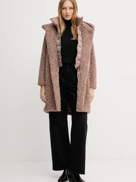 Bomboogie kurtka kolor brązowy przejściowa oversize CW7658TSFC5 - zdjęcie produktu nr 2