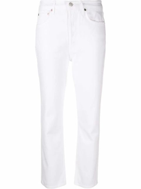 AGOLDE high-waist cropped jeans - White - zdjęcie produktu nr 1