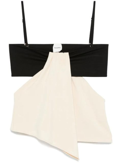 Nanushka draped top - Black - zdjęcie produktu nr 1