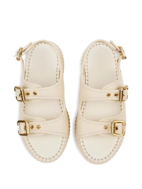 Chloé Nama leather sandals - Neutrals