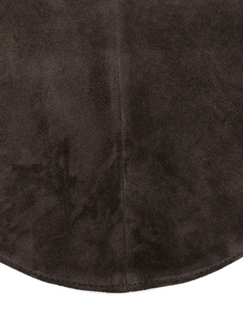 Maeden large suede crescent shoulder bag - Brown