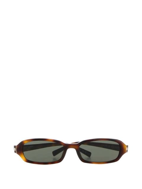 Saint Laurent tortoiseshell rectangle-frame sunglasses - Brown - zdjęcie produktu nr 1
