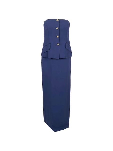 Lauren Ralph Lauren strapless maxi dress - Blue - zdjęcie produktu nr 2