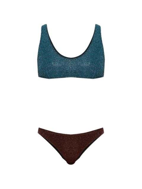 Oséree two-tone two-piece bikini - Blue - zdjęcie produktu nr 1