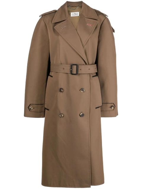 Maison Margiela organic-cotton trench coat - Brown - zdjęcie produktu nr 1
