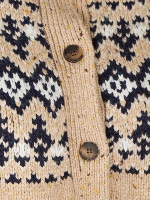 MC2 Saint Barth patterned buttoned cardigan - Neutrals