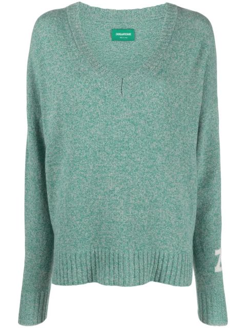 Zadig&Voltaire Rosy cashmere-blend jumper - Green - zdjęcie produktu nr 1