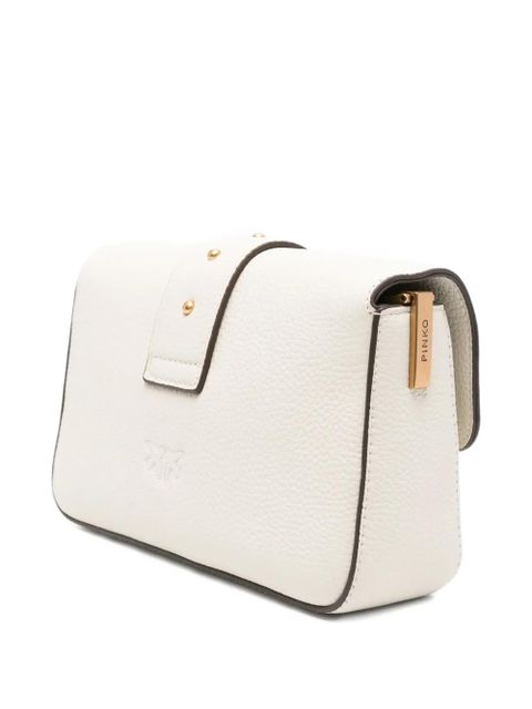 PINKO Love Birds leather shoulder bag - Neutrals