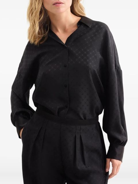 ERES Splendeur geometric-pattern trousers - Black - zdjęcie produktu nr 2