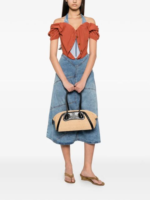 Vivienne Westwood Shirley Orb-plaque shoulder bag - Neutrals - zdjęcie produktu nr 2