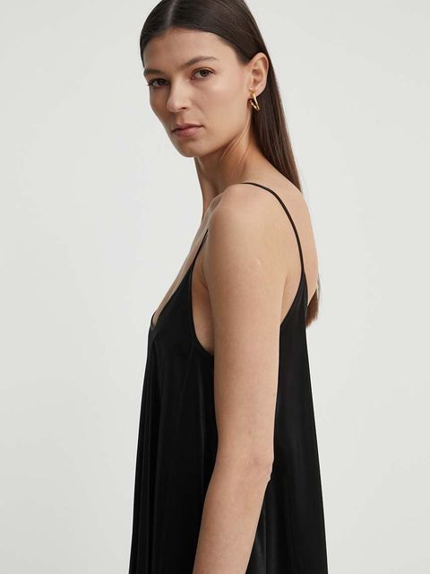 AERON sukienka IMOGEN kolor czarny maxi rozkloszowana AW24SSDR523491