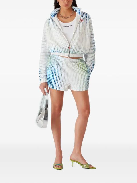 Casablanca hooded dotted jacket - White - zdjęcie produktu nr 2