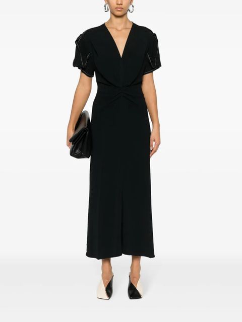 Victoria Beckham gathered-detail dress - Black - zdjęcie produktu nr 2